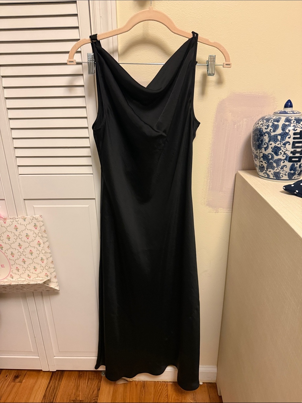 Aritzia Wilfred Cowl Neck Satin Dress